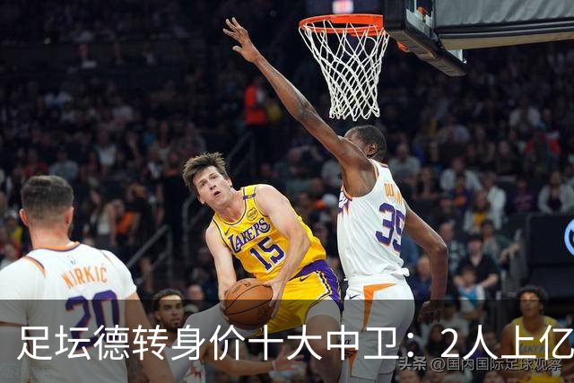 足坛德转身价十大中卫：2人上亿，英超占据6席，最低6500万